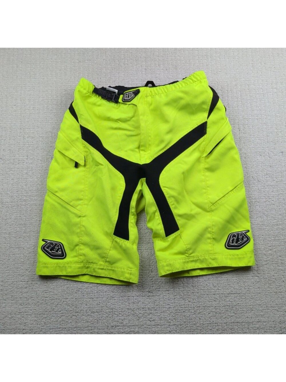 Y2K Troy Lee Designs Moto Shorts Mens Sz 38 Racing / MTB 2000's Bike Noen Green